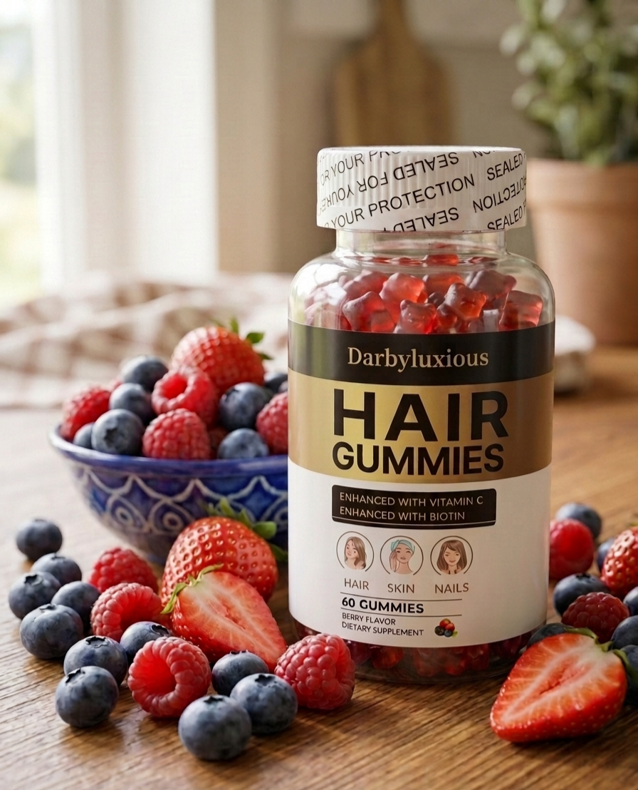 Darbyluxious Hair Gummies✨️                                                                                                                 Berry Flavor