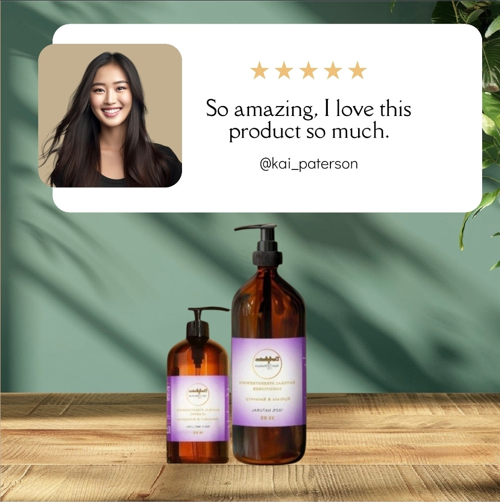 Natural Strengthening Shampoo and conditioner set 16oz✨️